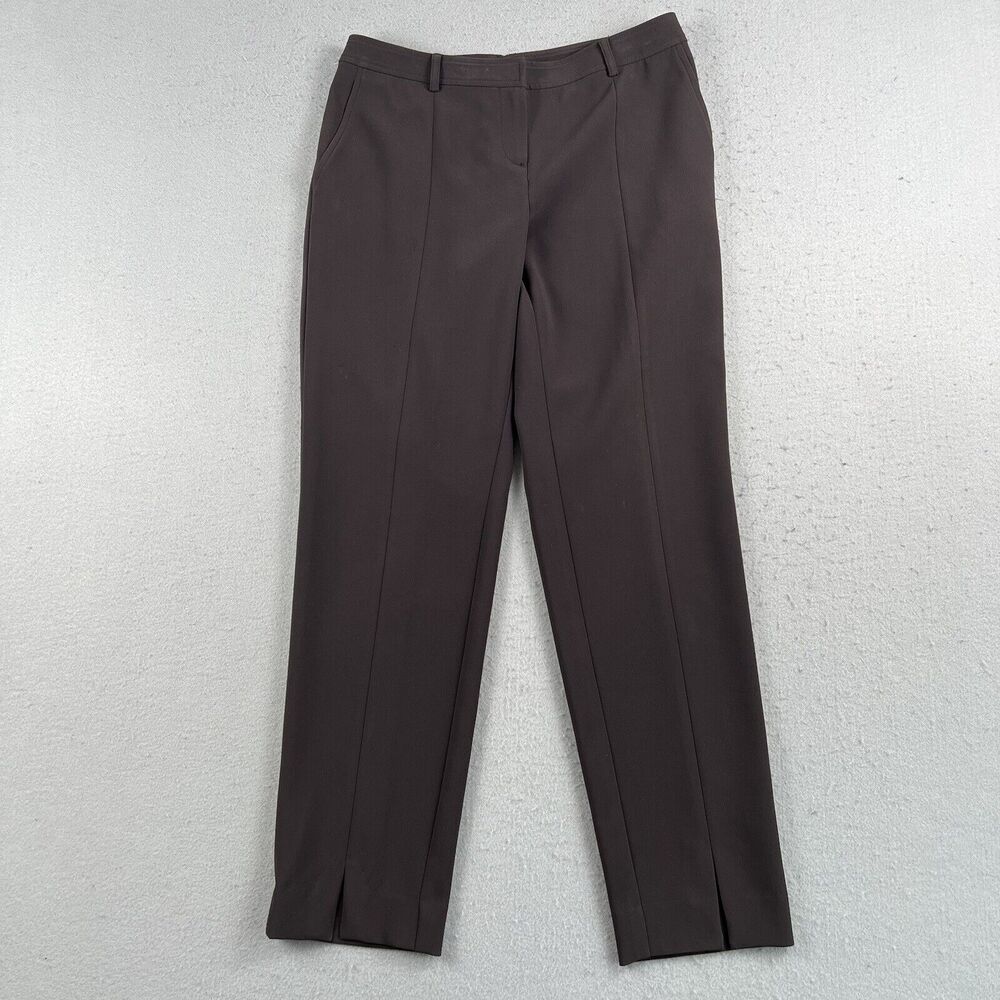St John Brown Mid Rise‎ Straight Leg Dress Pant Trousers Womens Size 4